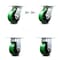 Service Caster 5 Inch Poly on Cast Iron Caster Set with Roller Bearing 2 Swivel Lock 2 Rigid SCC-35S520-PUR-GB-BSL-2-R-2 - alternate 1